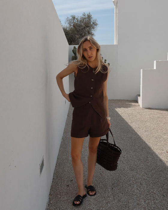 Short Paul chocolat