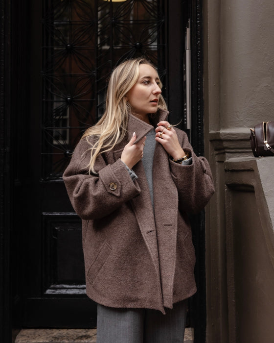 Atelier Simai : manteau Scott, laine bouillie oeko tex, made in France