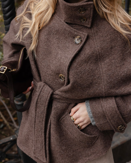 Atelier Simai : manteau Scott, laine bouillie oeko tex, made in France