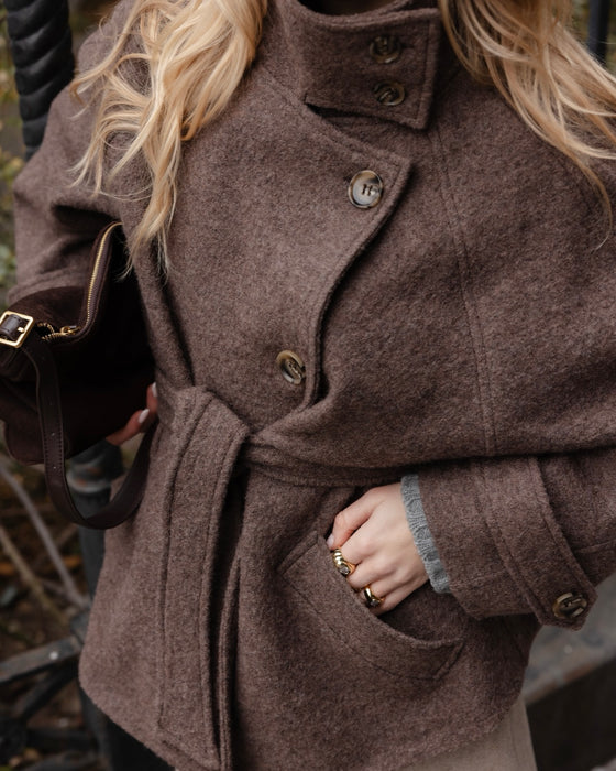 Atelier Simai : manteau Scott, laine bouillie oeko tex, made in France