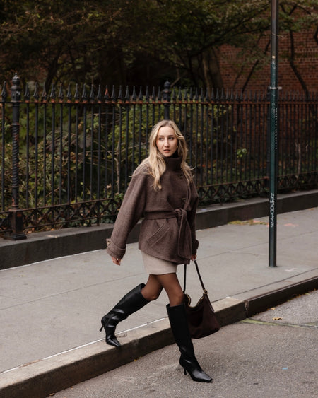 Atelier Simai : manteau Scott, laine bouillie oeko tex, made in France