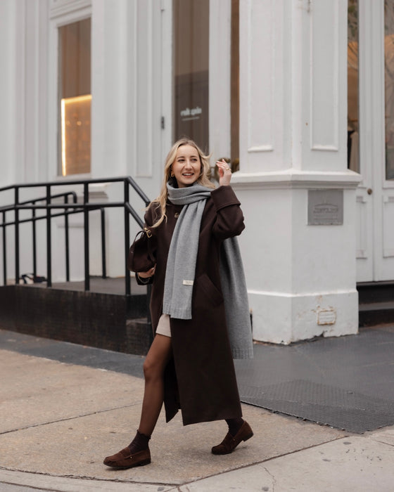 Atelier Simai : manteau Josh chocolat, laine, made in France