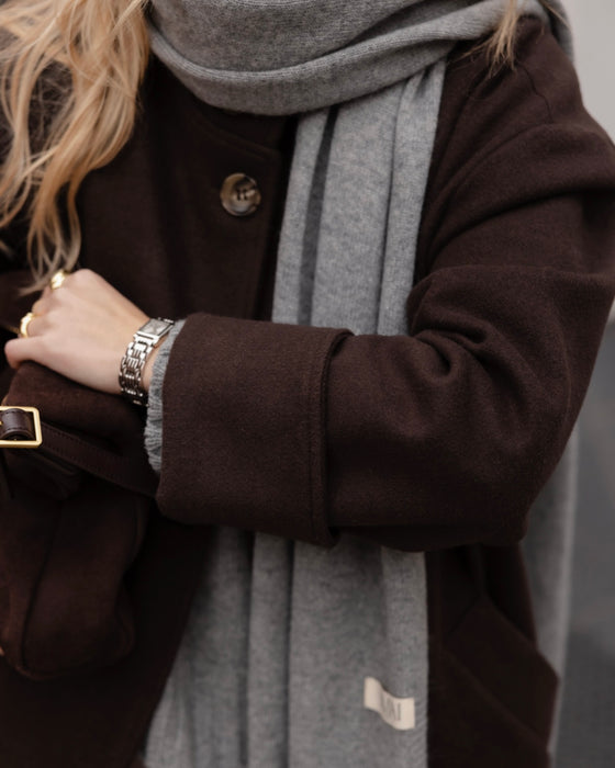 Atelier Simai : manteau Josh chocolat, laine, made in France