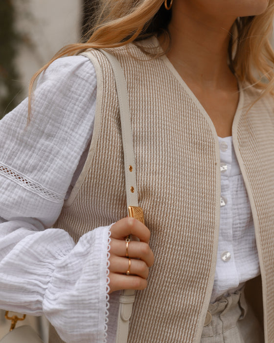 Atelier Simai : gilet César rayé