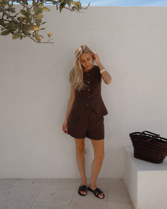 Short Paul chocolat