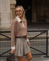 Atelier Simai, polo bicolore beige et écru Raphaël, made in France
