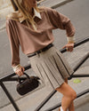 Atelier Simai, polo bicolore beige et écru Raphaël, made in France