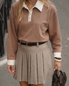 Atelier Simai, polo bicolore beige et écru Raphaël, made in France